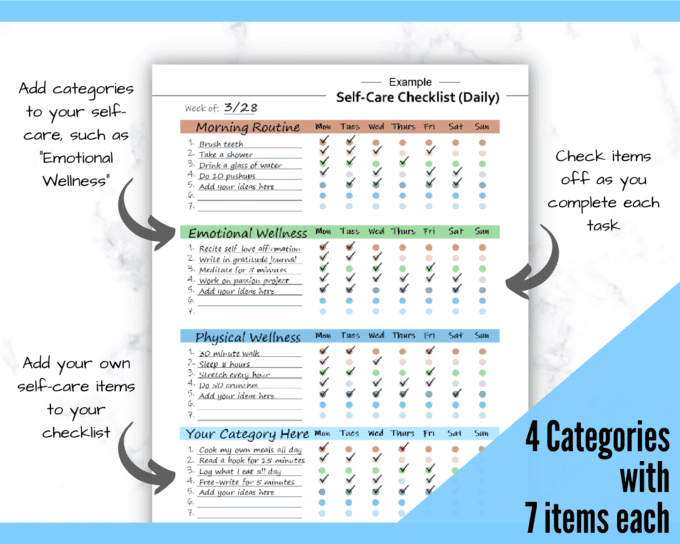 Self-Care Checklist