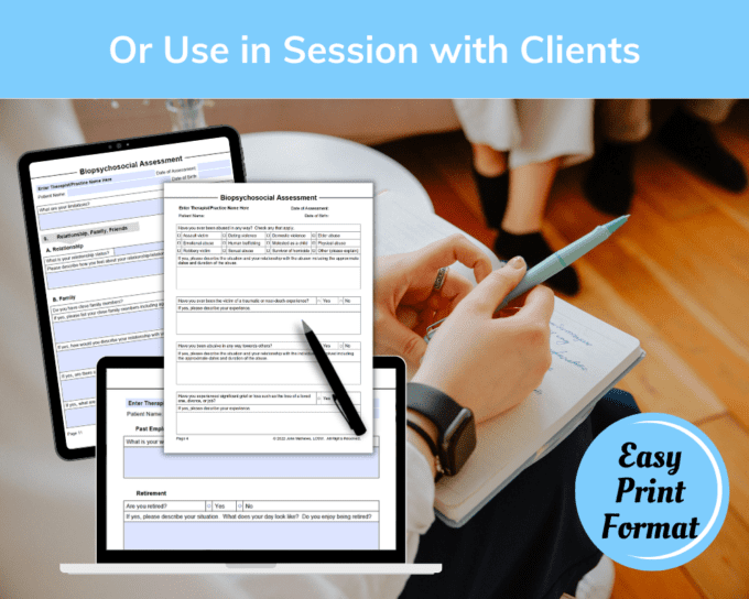 Biopsychosocial Assessment Template