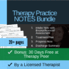 Therapy Practice - NOTES Bundle