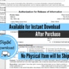 mental health release of information form