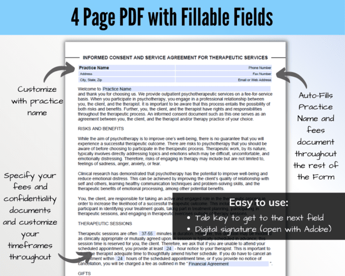 Informed Consent Form Template PDF WORD