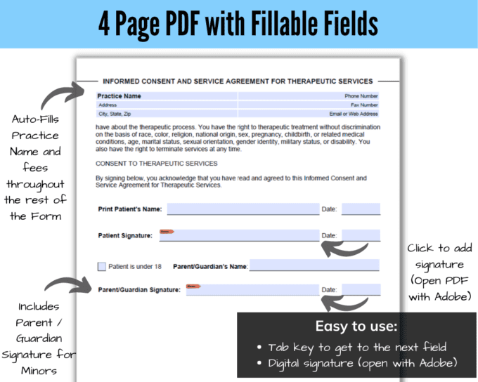 Informed Consent Form Template PDF WORD